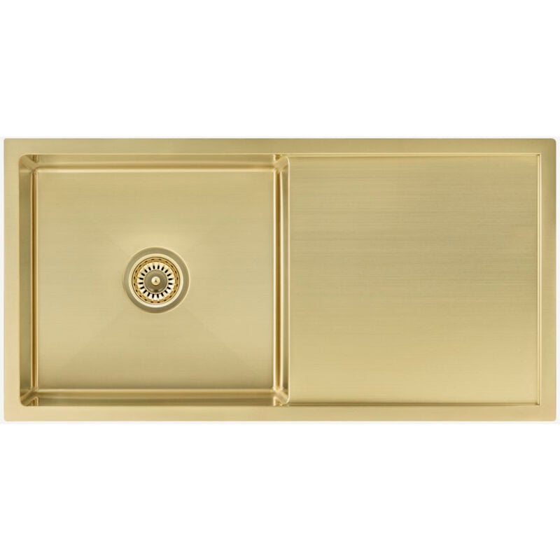 Kroos ® - vier de cuisine simple 880 mm - laiton brossé - Limba