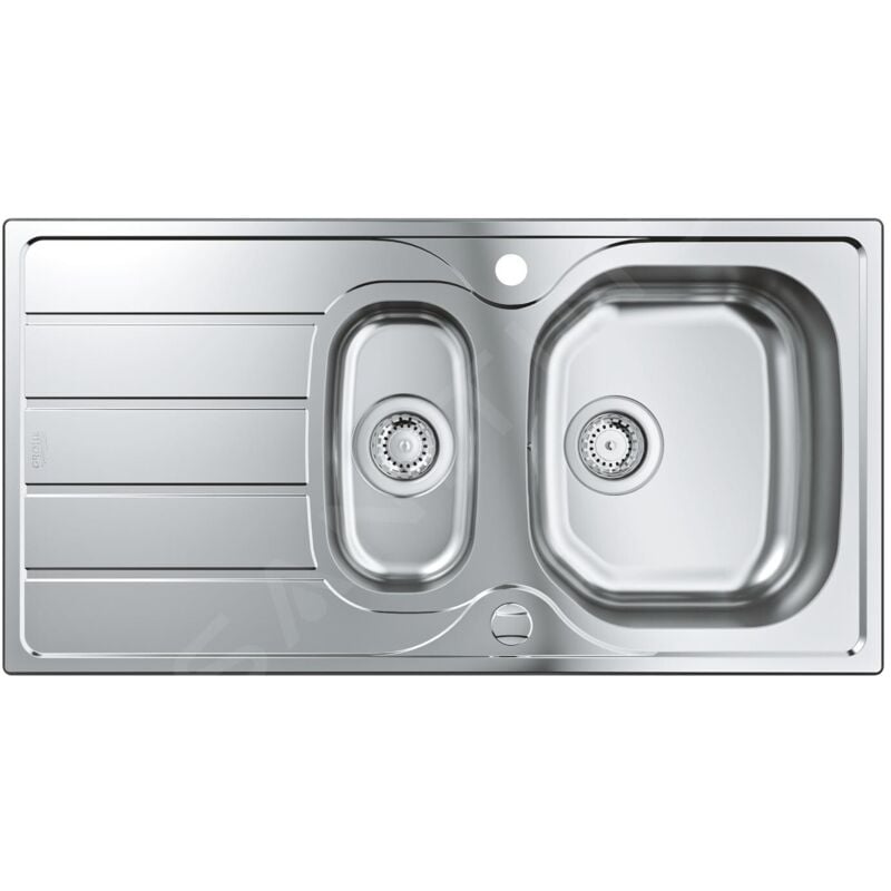 Viers - Évier K200 avec garniture de vidage automatique, 965x500 mm, inox brossé 31564SD1 - Grohe