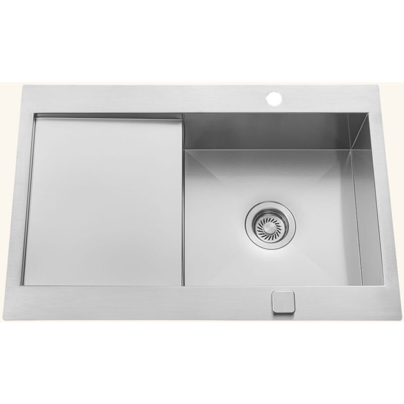 Cuisissimo - vier inox lisse rikas 1 bac 1 petit égouttoir