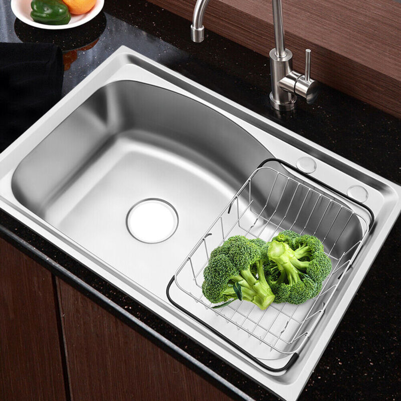 Gojoy - vier intégré Évier en acier inoxydable Lavabo Évier de cuisine Accessoires d'évier Carré