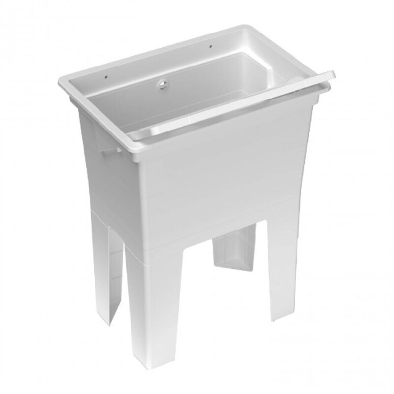 Mongardi - bac a' laver monobloc en re'sine cm59x41x75h avec tablette de lavage