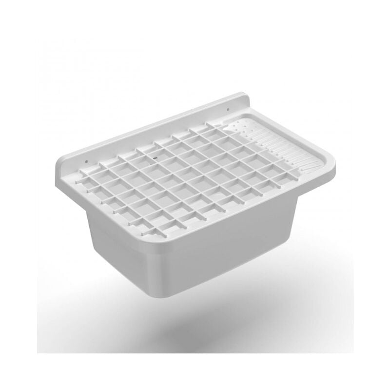 Iperbriko - Bassins en résine 60 cm avec grille blanche - Mongardi