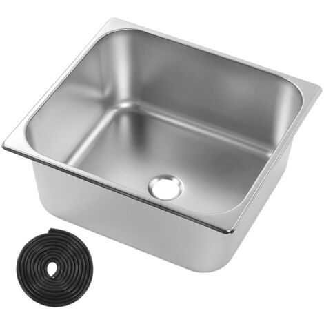 vier sous plan L330 W300 H150mm 304 acier inoxydable 40mm orifice de vidange pour RV bateau cuisine salle de bain