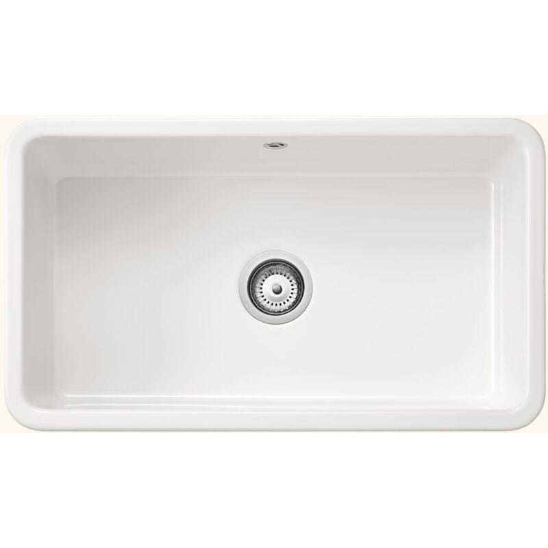 Évier timbre d'office céramique blanc Sanindusa FARMHOUSE 1 bac 795x460