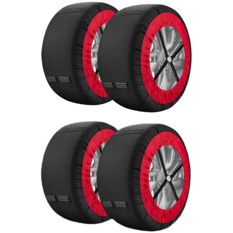 Image of Vier Traktionsmanschetten für Autoreifen (L)