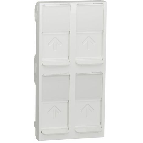 Vierfache RJ45-Keystone-Polabdeckung