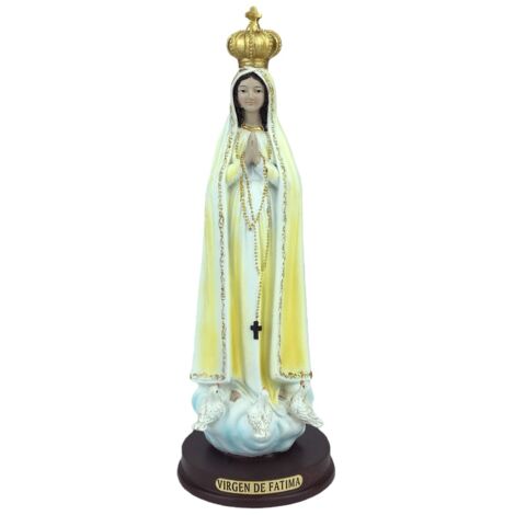 Vierge de Fatima en résine, figurine originale pour la décoration religieuse