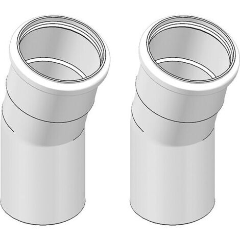 Viessmann Abgasbogen 15 Grad (2 Stück), Ø 60 mm, Kunststoff (PPs) - 7373221