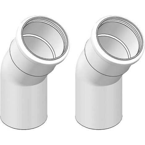 Viessmann Abgasbogen 30 Grad (2 Stück), Ø 80 mm, Kunststoff (PPs) - 7194316