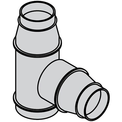 Viessmann Abzweig T-Stück DN125/100/100, aus verzinktem Stahlblech - 7299292