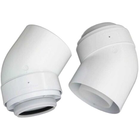 Viessmann AZ-Bogen 45 Grad DN 80/125 2 Stück
