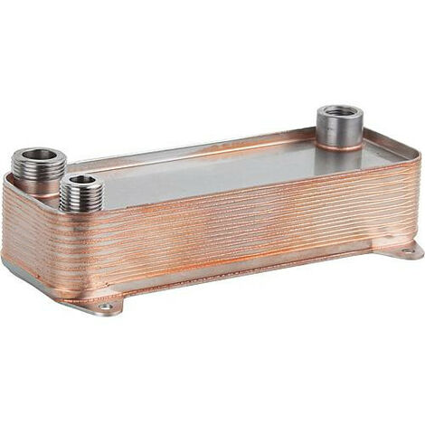 Viessmann – Échangeur thermique à plaques 207 x 72 x 45 mm – 4 plaques – Compatible chaudières Vitodens 222 WS2 et 333 WS3A/B/C