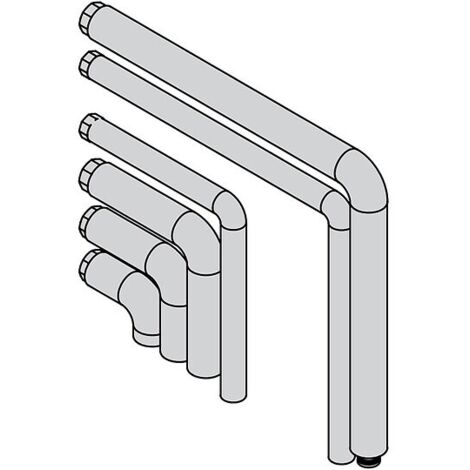 Viessmann Hydraulisches Anschluss-Set für zwei Heiz-/Kühlkreise - Aufputzinstallation nach links - ZK06405