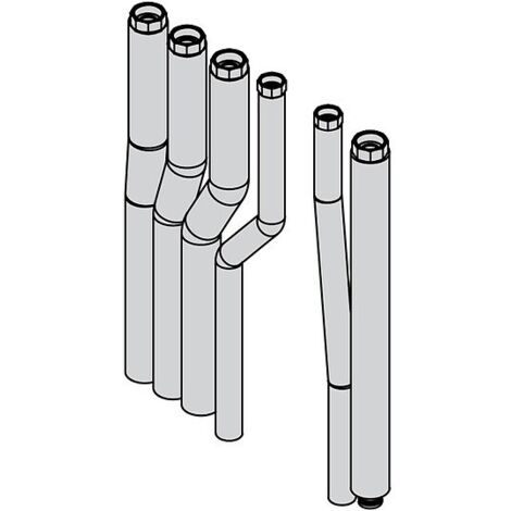 Viessmann Hydraulisches Anschluss-Set für zwei Heiz-/Kühlkreise - Aufputzinstallation nach oben - ZK06404