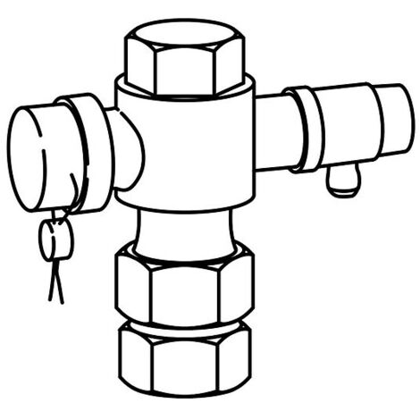Viessmann Kappenventil R 3/4 für Membran-Druckausdehnungsgefäße Typ H 25 bis H 50 - 9572213