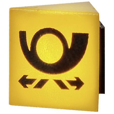 Viessmann Modelltechnik 1371 Panneau de signalisation H0 POST avec éclairage LED modèle fini A412432