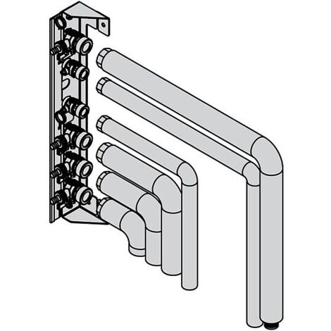 Viessmann Montagehilfe Kompaktgerät für zwei Heiz-/Kühlkreise - Aufputzinstallation nach links - ZK06411