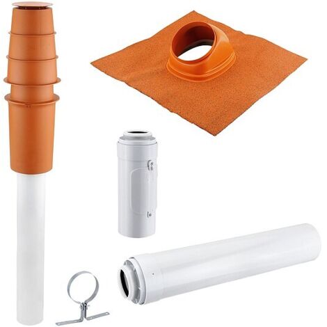 Viessmann Paket Abgassystem Ø 60/100 Dachdurchführung - Farbe rot - Z010443