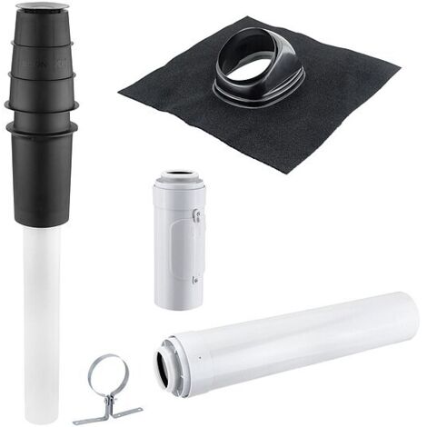 Viessmann Paket Abgassystem Ø 60/100 Dachdurchführung - Farbe schwarz - Z010442