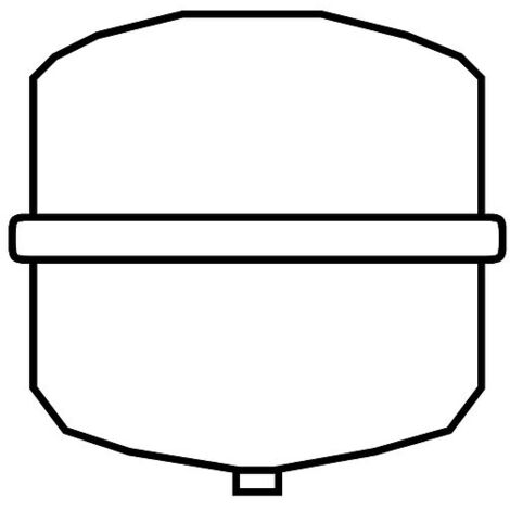 Viessmann Vitoset Membran-Druckausdehnungsgefäß H 25 weiß für Heizung - ZK03107
