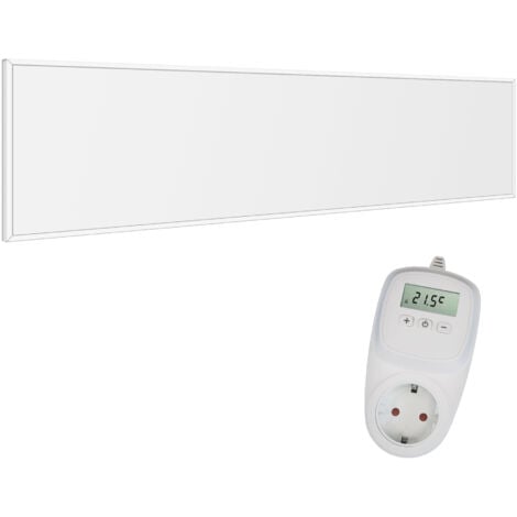 VIESTA® CF360 120x30cm Infrarotheizung Wandheizung - Infrarotheizung 360W mit Thermostat - Infrarotheizung Panel für Wandmontage - Infrarot Heizkörper + TH10 Thermostat