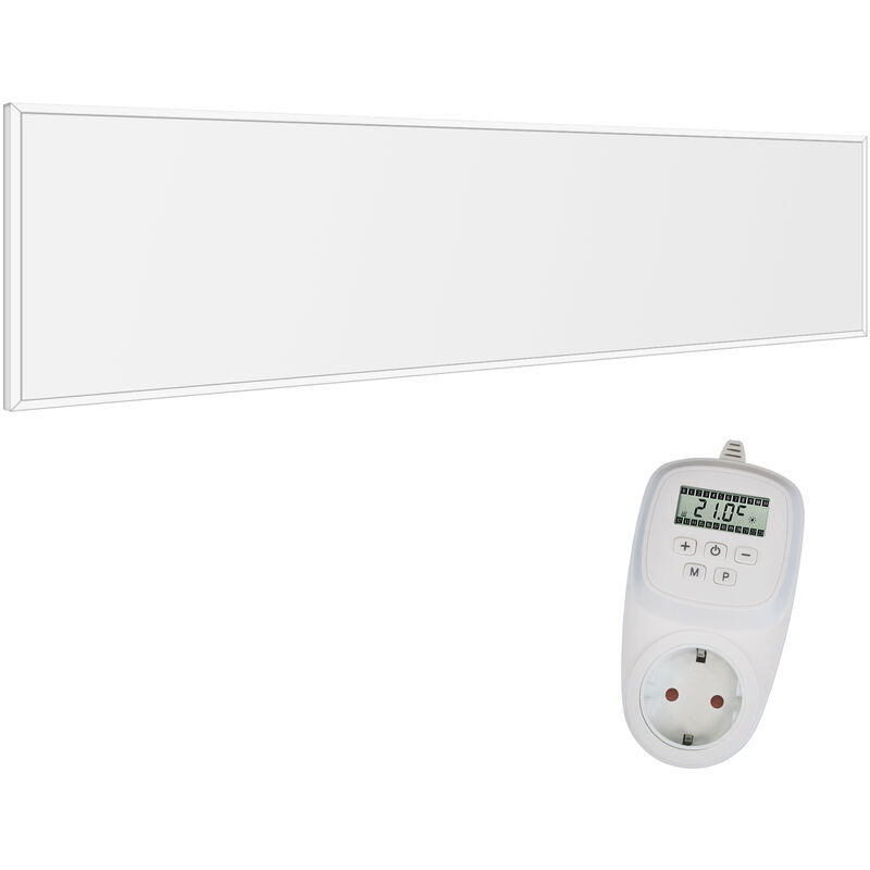 

CF360 120x30cm Panel Radiador de infrarrojos para techos Carbon Crystal (última tecnología) Calefacción ultradelgado Blanco - 360 W + Termostato TH12