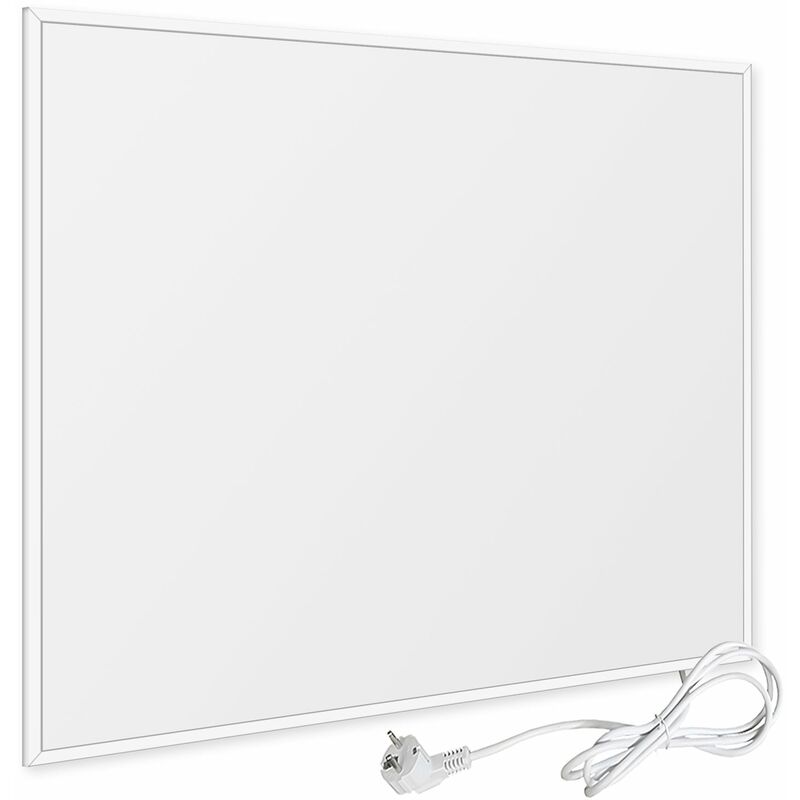 Viesta F300 Infrarotheizung Carbon Crystal neueste Technologie Heizpaneel Heizk/örper Heizung Heating Panel ultraflache Wandheizung Wei/ß 300 Watt TH12 Thermostat