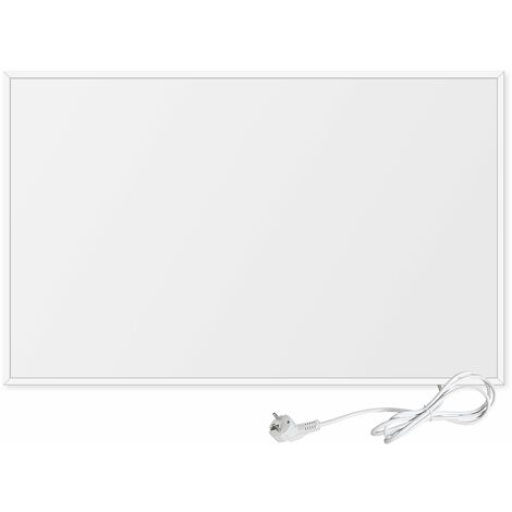 Viesta F600 panneau de chauffage infrarouge Crystal Carbon (dernière technologie) panneau radiateur ultra mince chauffage mural blanc - 600 watts