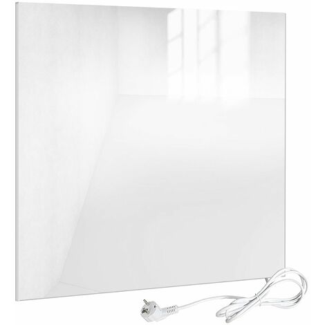 VIESTA H320-GW Convector de cristal 320 Watt, blanco - Cristal calefactor de máxima eficiencia con tecnología Carbon Crystal