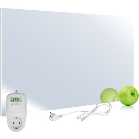 VIESTA H450-SP Chauffage infrarouge 450 watts, miroir + thermostat VIESTA TH10