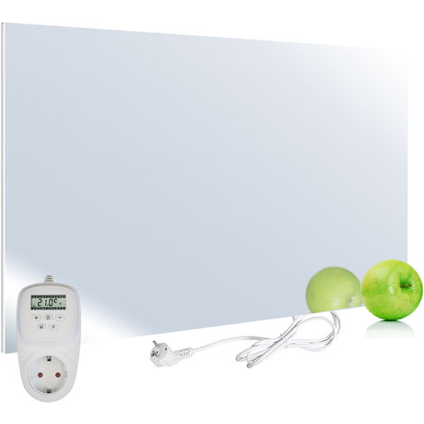 VIESTA H450-SP Chauffage infrarouge 450 watts, miroir + thermostat VIESTA TH12