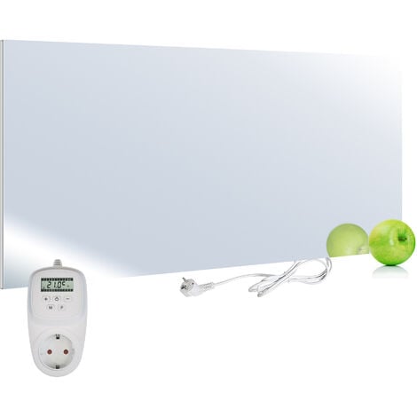 Viesta H580-SP Chauffage infrarouge 580 watts, miroir + thermostat VIESTA TH12