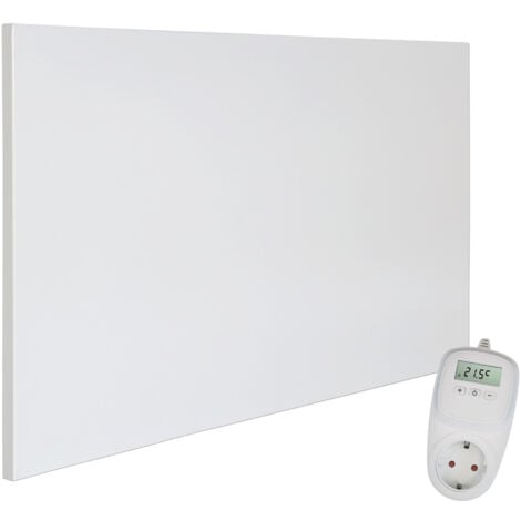 VIESTA® H600 Infrarotheizung Wandheizung - Infrarotheizung 600W mit Thermostat - Infrarotheizung Panel für Wandmontage - Infrarot Heizkörper + TH10 Thermostat