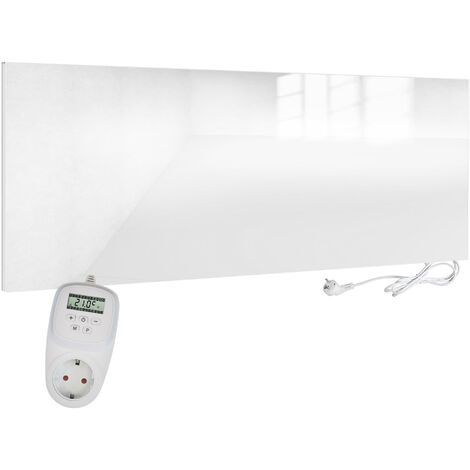 Radiateur électrique infrarouge Extra Plat Blanc SMARTDEG 520W avec ca —