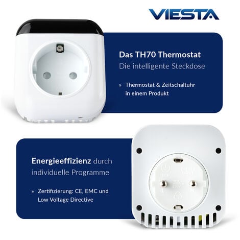 Thermostat à distance sans fil programmable intelligent Prise de courant Y4Y3 
