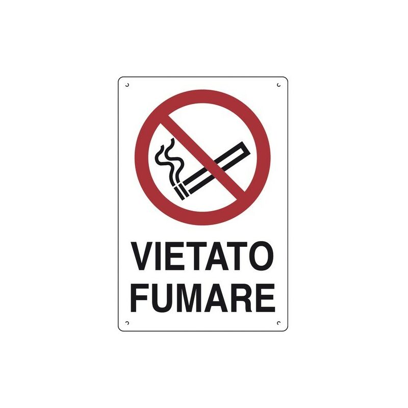 Image of Vietato fumare cartelli da cantiere polionda