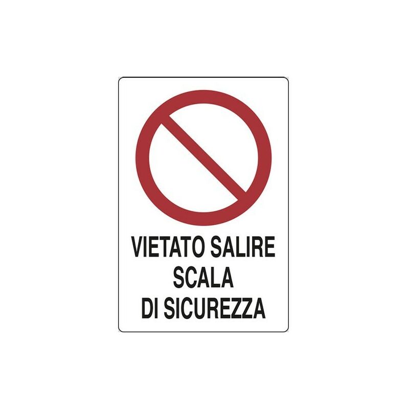 Image of D&v Verona Srl - vietato salire scala di sicurezza segnali di divieto