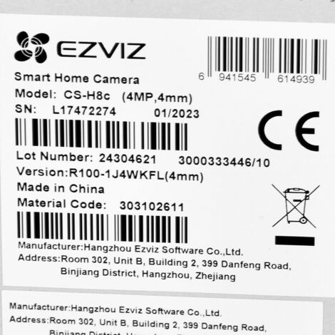 Vigilancia domótica EZVIZ CM70528264 Wifi