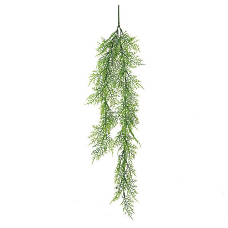 Vigne artificielle suspendue 70cm, fausses feuilles de lierre, couronne, feuille de rotin en plastique, plantes vertes 2pcs