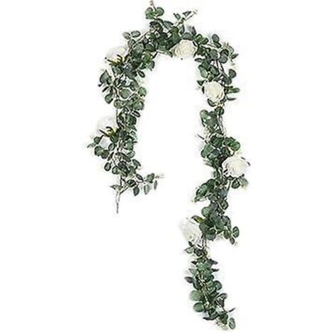 vigne De Camlia De 1,95 M, Imitation Feuille D'argent Vigne De Camlia Blanc Printemps Fte De Mariage De Vigne De Camlia Blancpour La Dcoration