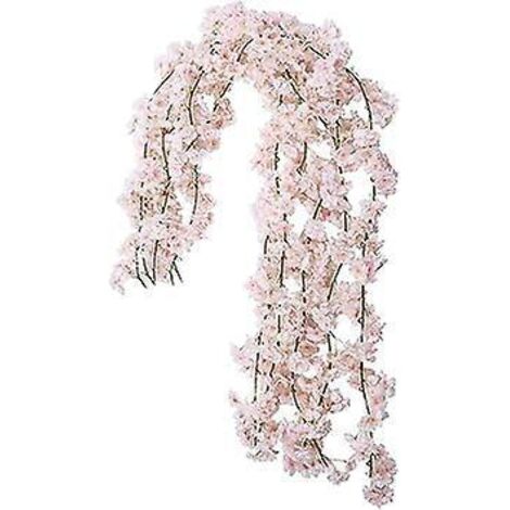 vigne De Fleurs De Cerisier Artificielles (135 Fleurs De Cerisier, Vigne De Fleurs De Cerisier Rose Clair Vigne De Fleurs De Cerisier Artificielle