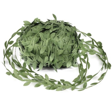Vignes artificielles, 262ft Feuille de Vigne de Plante Fausse Laisse Le Ruban Vert Olive de Feuille pour Le Mariage/Fête/Maison/Jardin Décoration & Guirlande Artisanat DIY