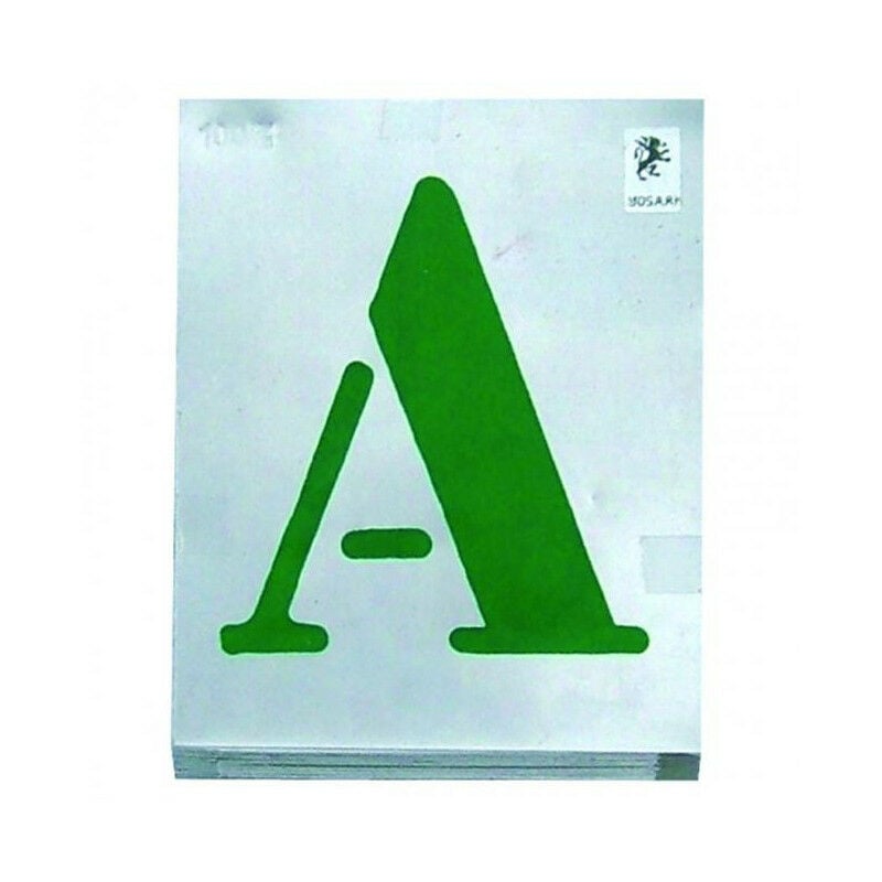 Outifrance - Lettres pochoirs de a à z - Dim mm: 40mm