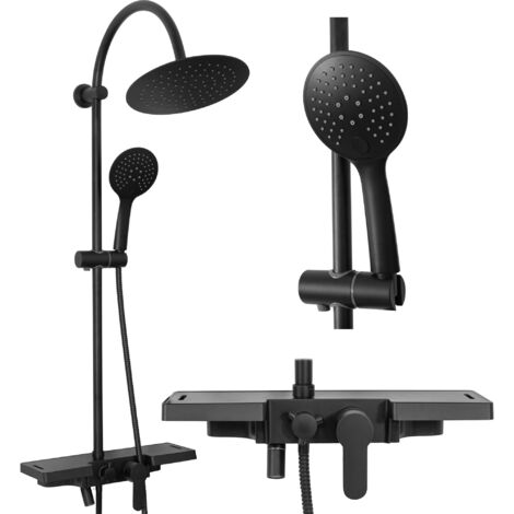 VIGO DUSCHSET SCHWARZ SKU REA-P7001