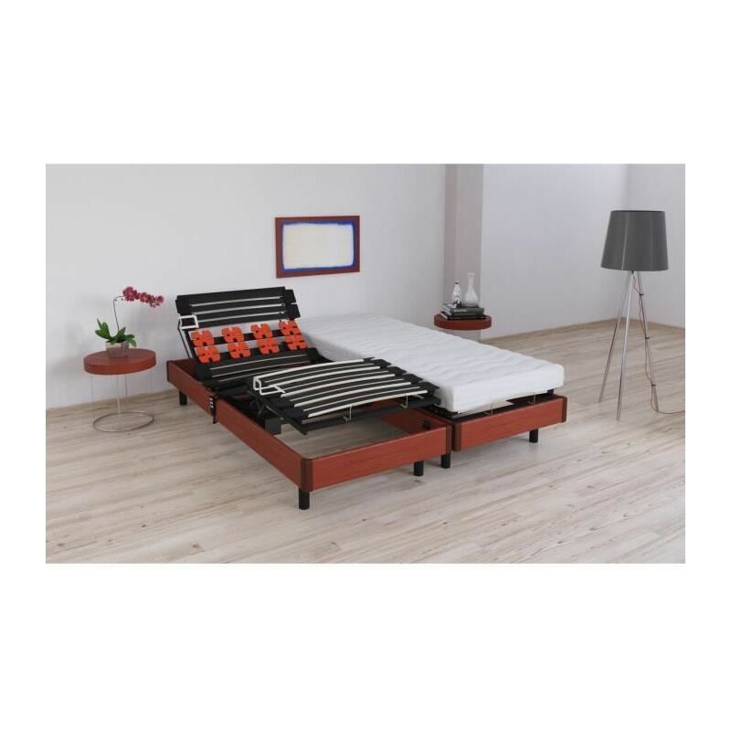 Vigo Ensemble Relaxation Matelas Sommiers Electriques 2 X 80 X 200 Cm Mousse 16 Cm Ferme 95245