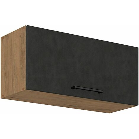 Vigo Kurzhängeschrank 80 cm Eiche Lancelot Matera Grau Küchenzeile Küchenblock