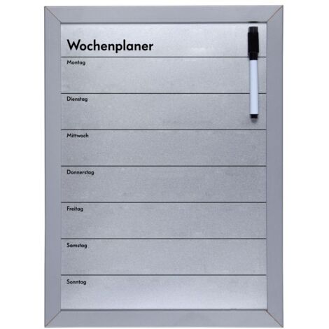 Vigo Magnettafel Wochenplaner, 29 x 39 cm Magnettafel & Pinnwand