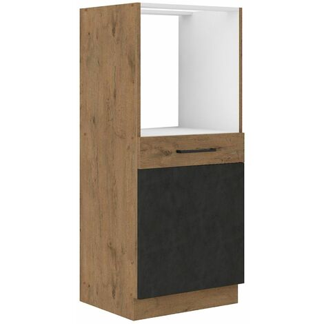Vigo Midischrank 60 cm Eiche Lancelot Matera Grau Küchenzeile Küchenblock Küche