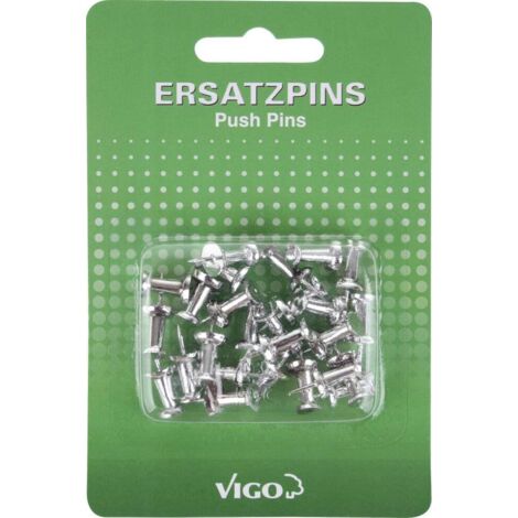 Vigo Pins für Pinn- und Magnettafeln 25er Pack, chrom Magnettafel & Pinnwand