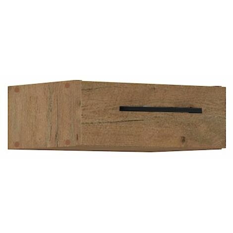 Vigo Unterbau Schubkasten 40 cm für Hängeschrank Eiche Lancelot Matera Grau
